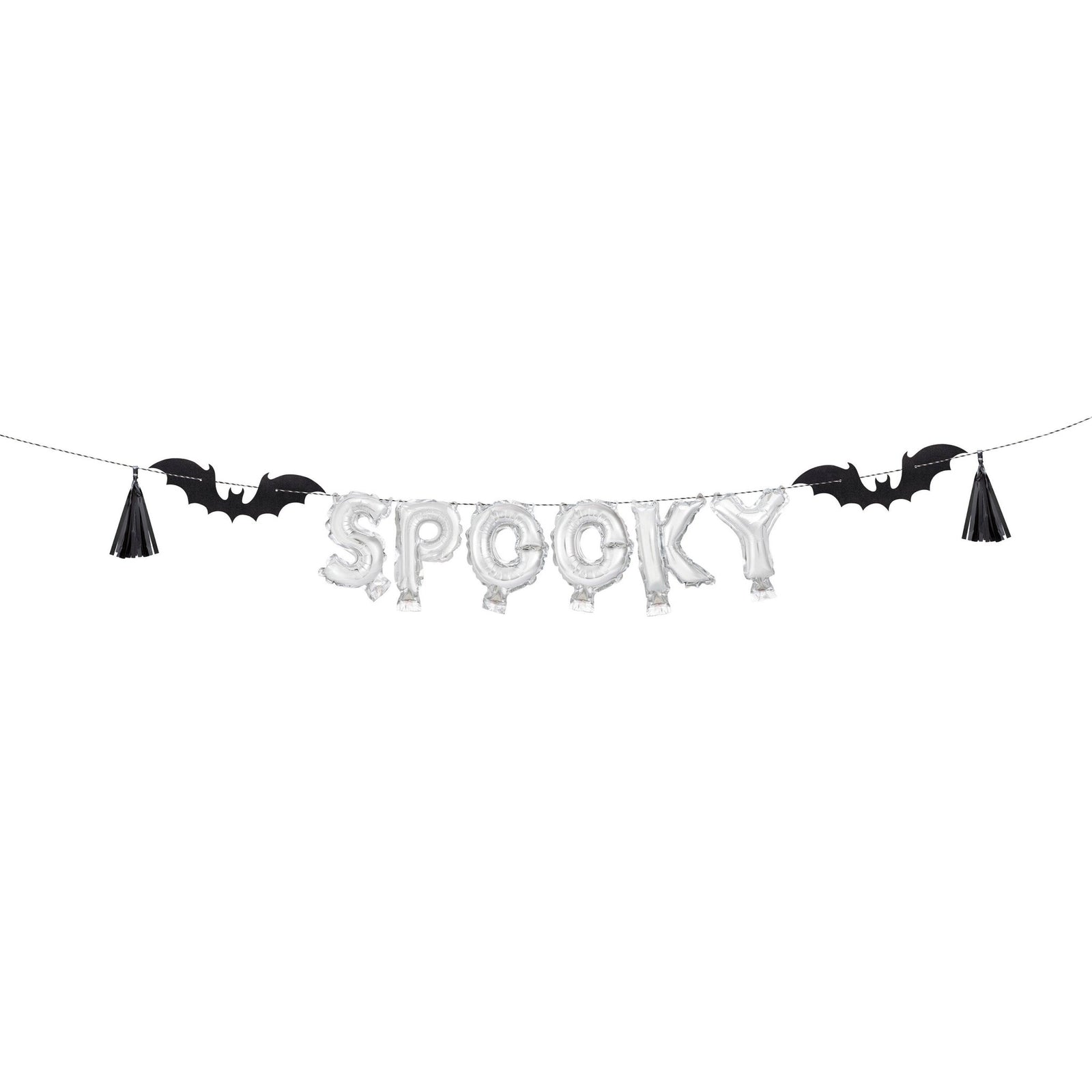 "Spooky" Bat Halloween Balloon Banner - Stesha Party