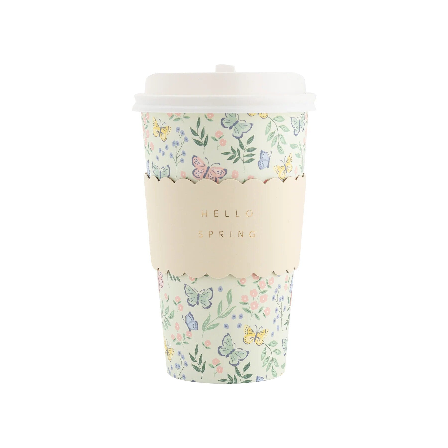 Spring Floral Paper Cups - Stesha Party