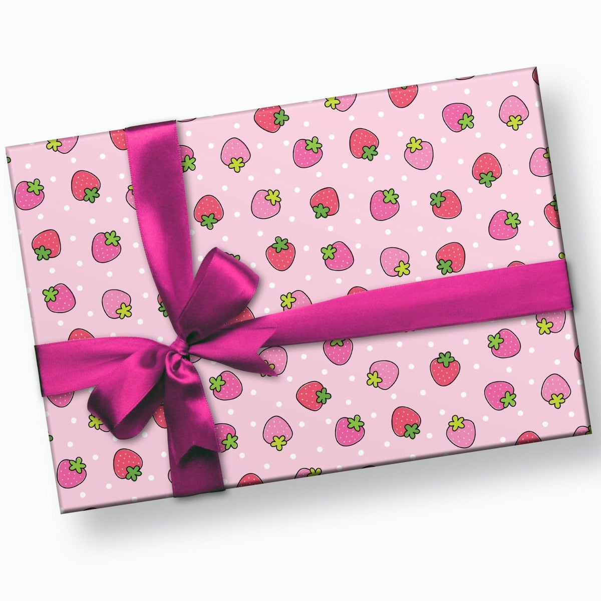 Strawberry Gift Wrap - Stesha Party