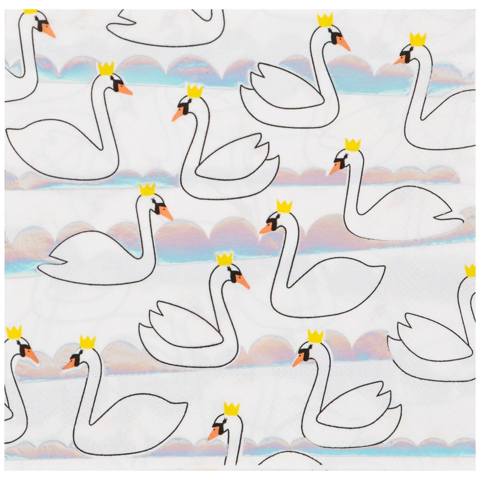 Swan Party Iridescent Napkins - Stesha Party