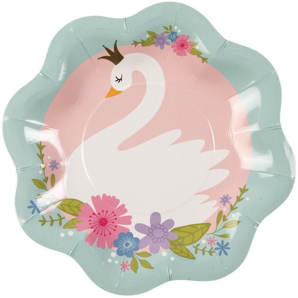 Swan Scalloped Cake Plates - Stesha Party