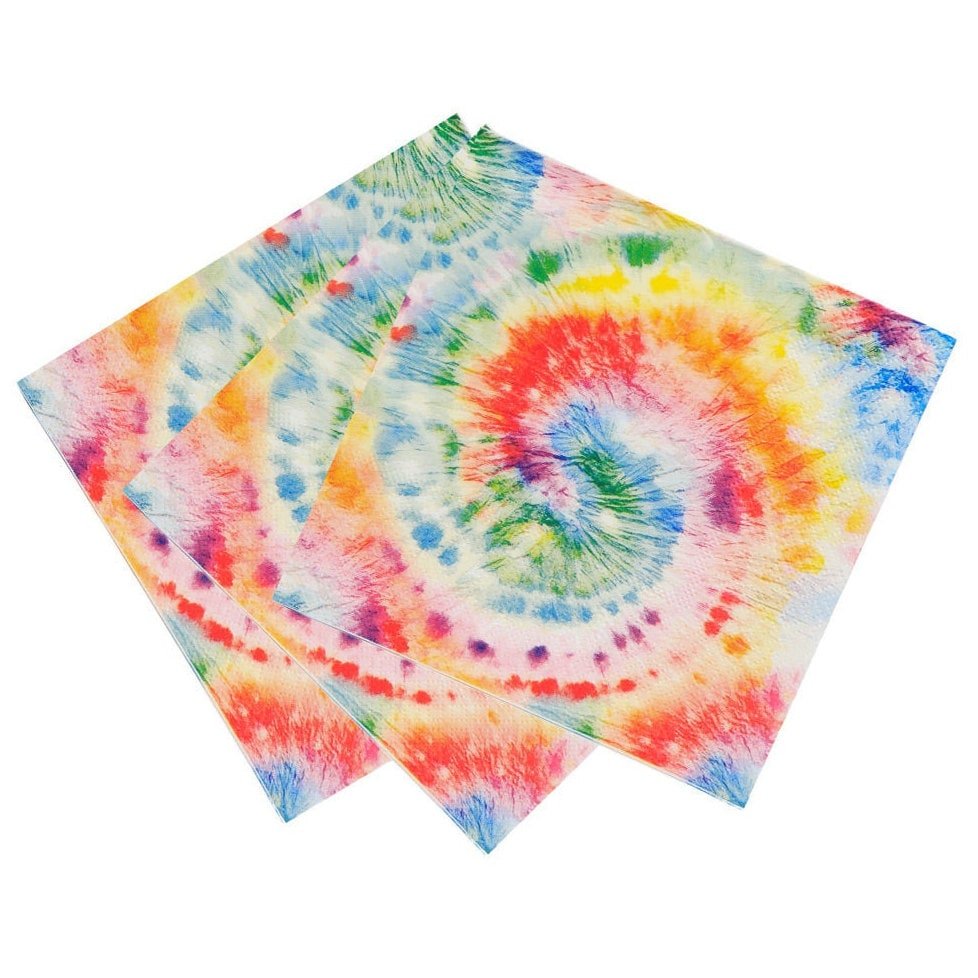 Swirl Tie Dye Party Napkins - Stesha Party