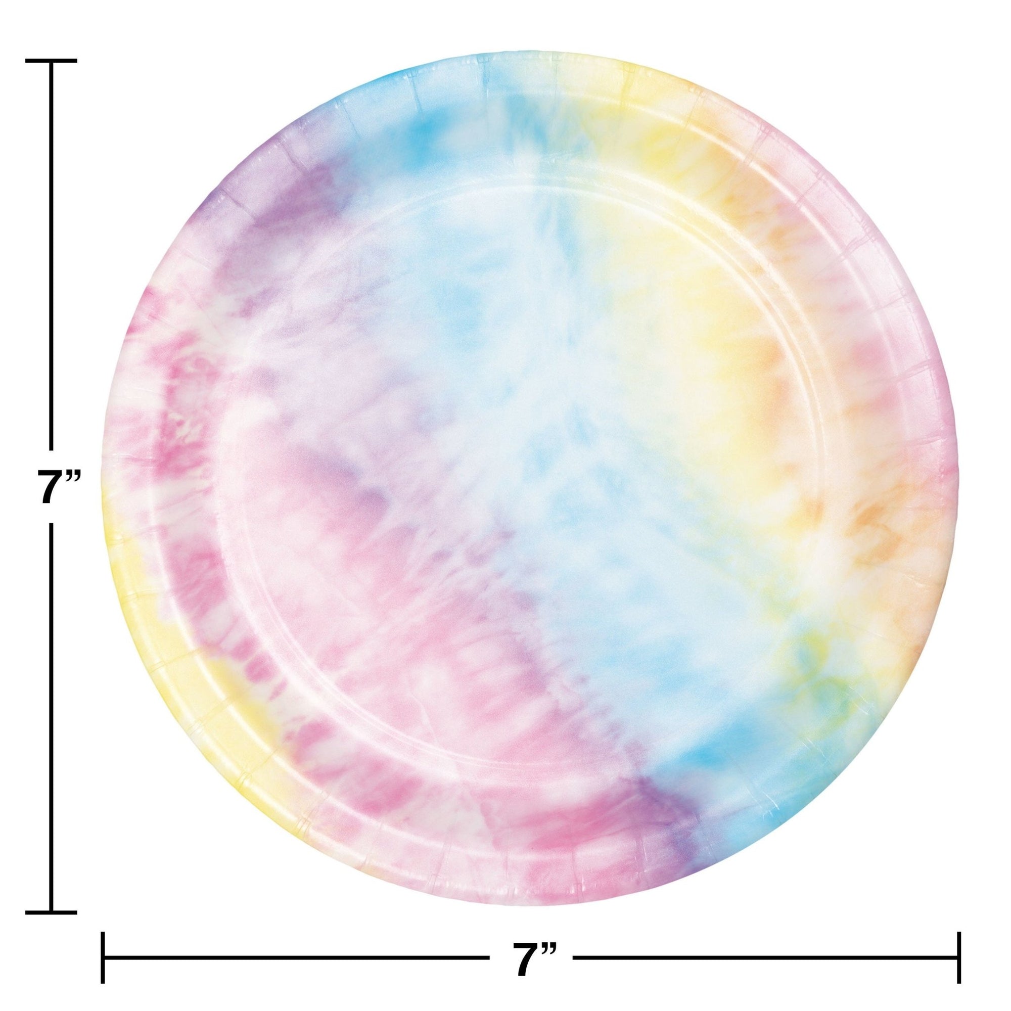 Tie Dye Dessert Plates - Stesha Party