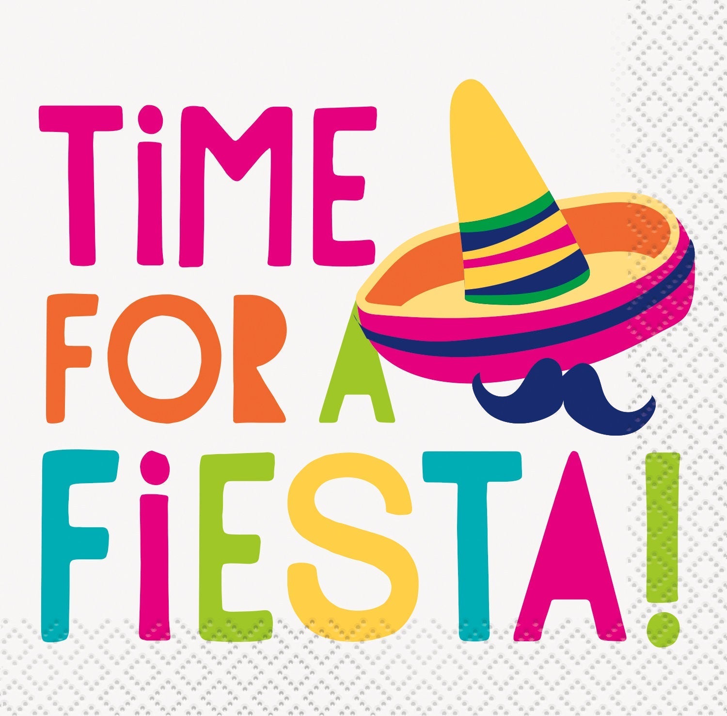 "Time For a Fiesta" Party Napkins - Stesha Party