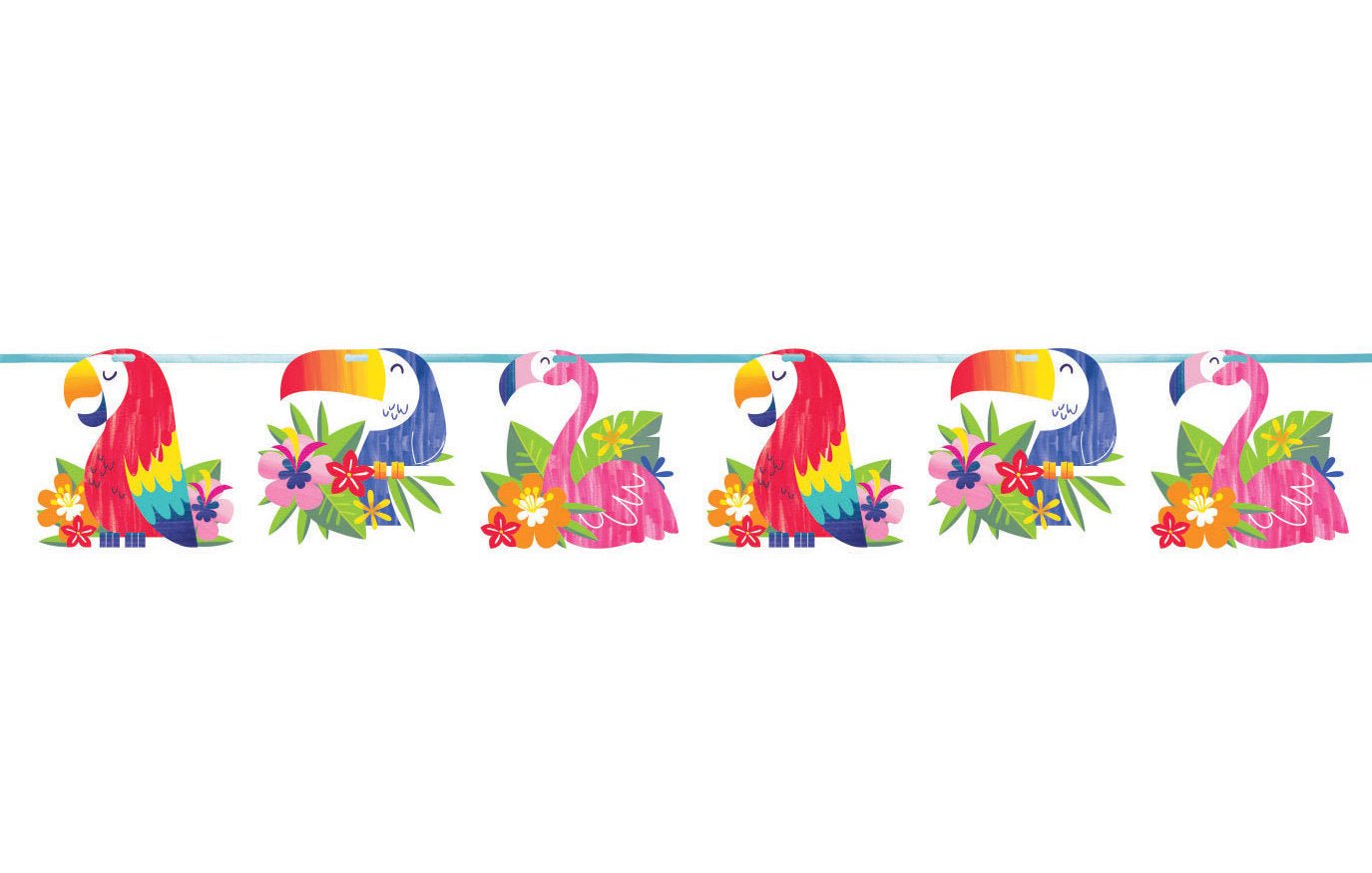 Tropical Party Parrot Banner - Stesha Party