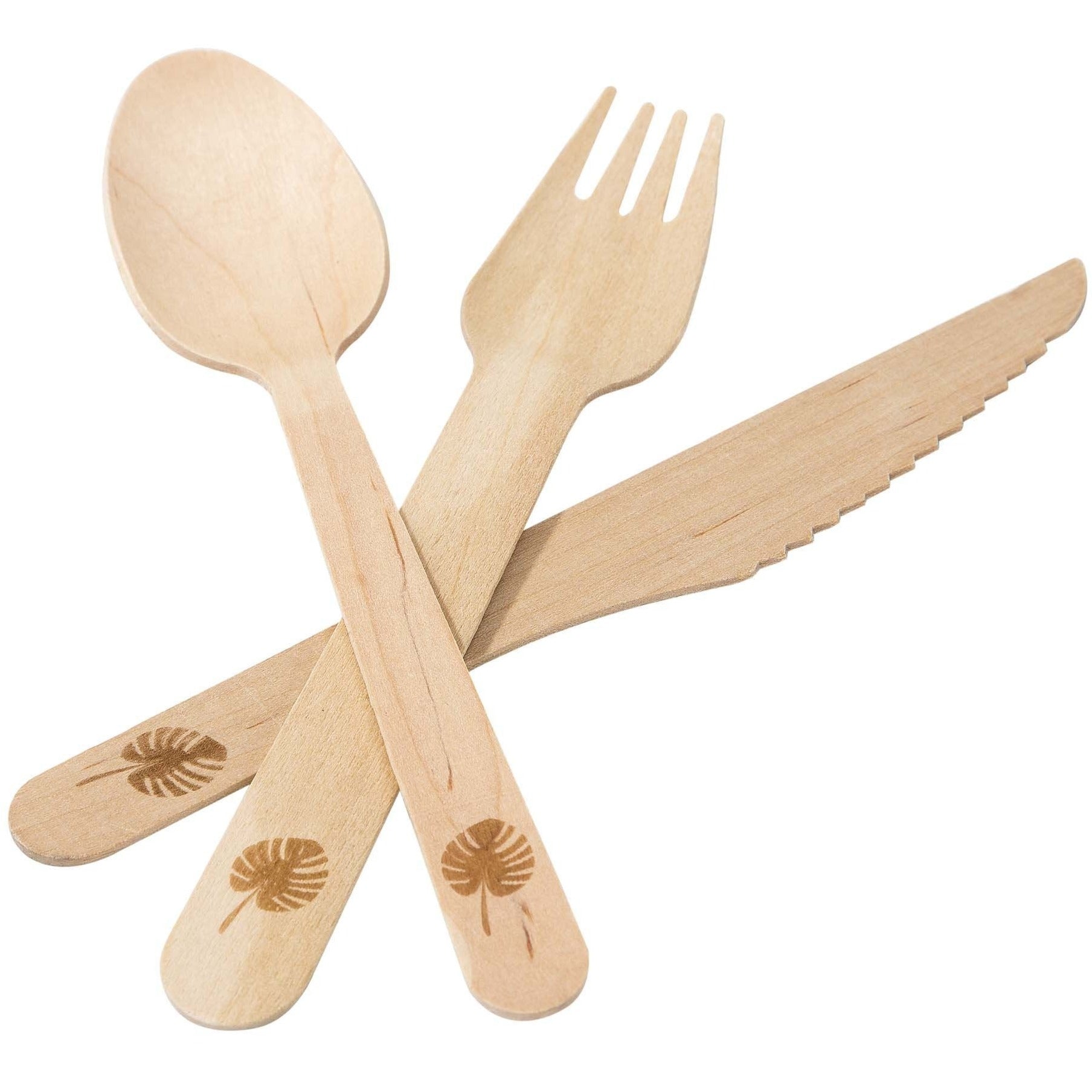 Tropical Wooden Cutlery - Stesha Party