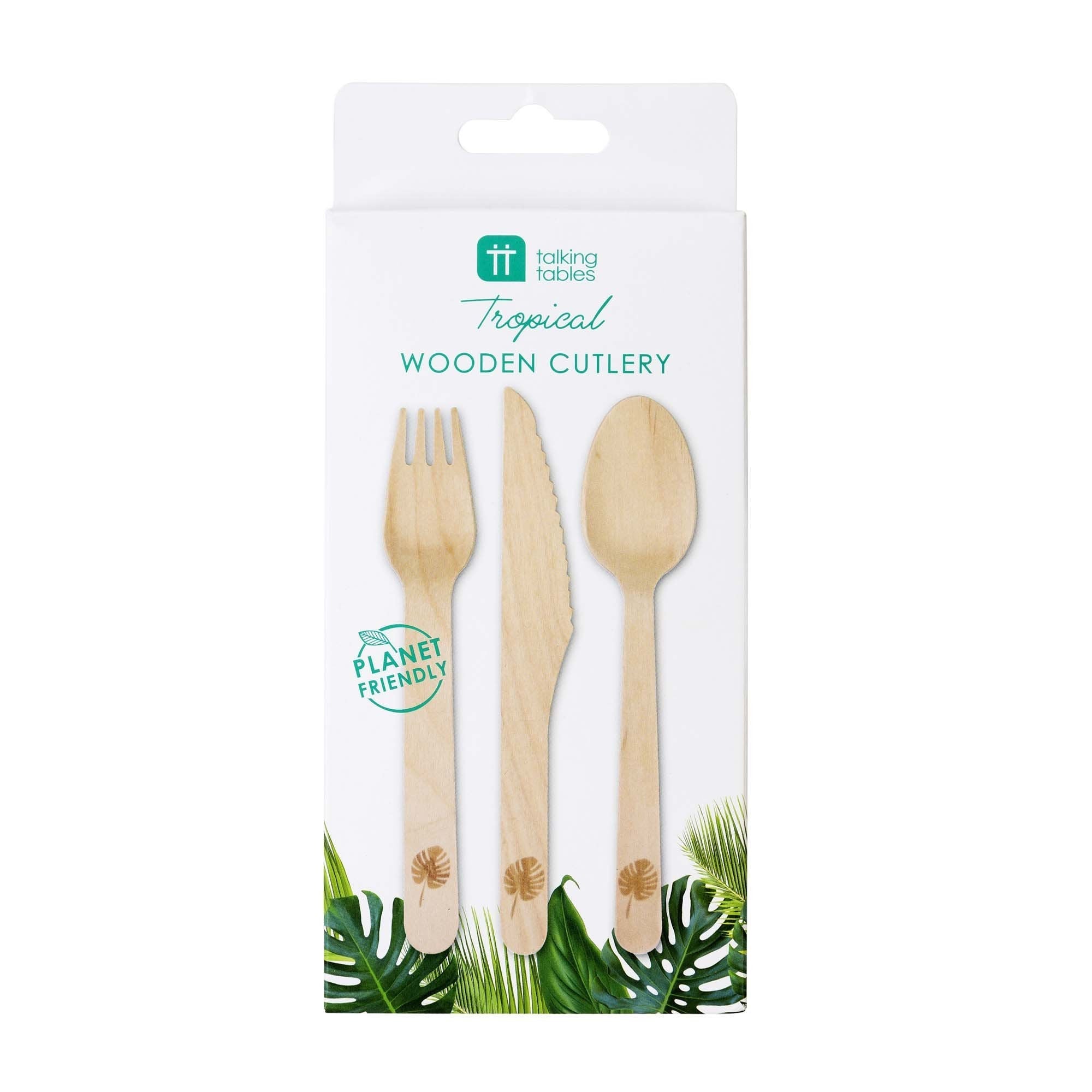 Tropical Wooden Cutlery - Stesha Party