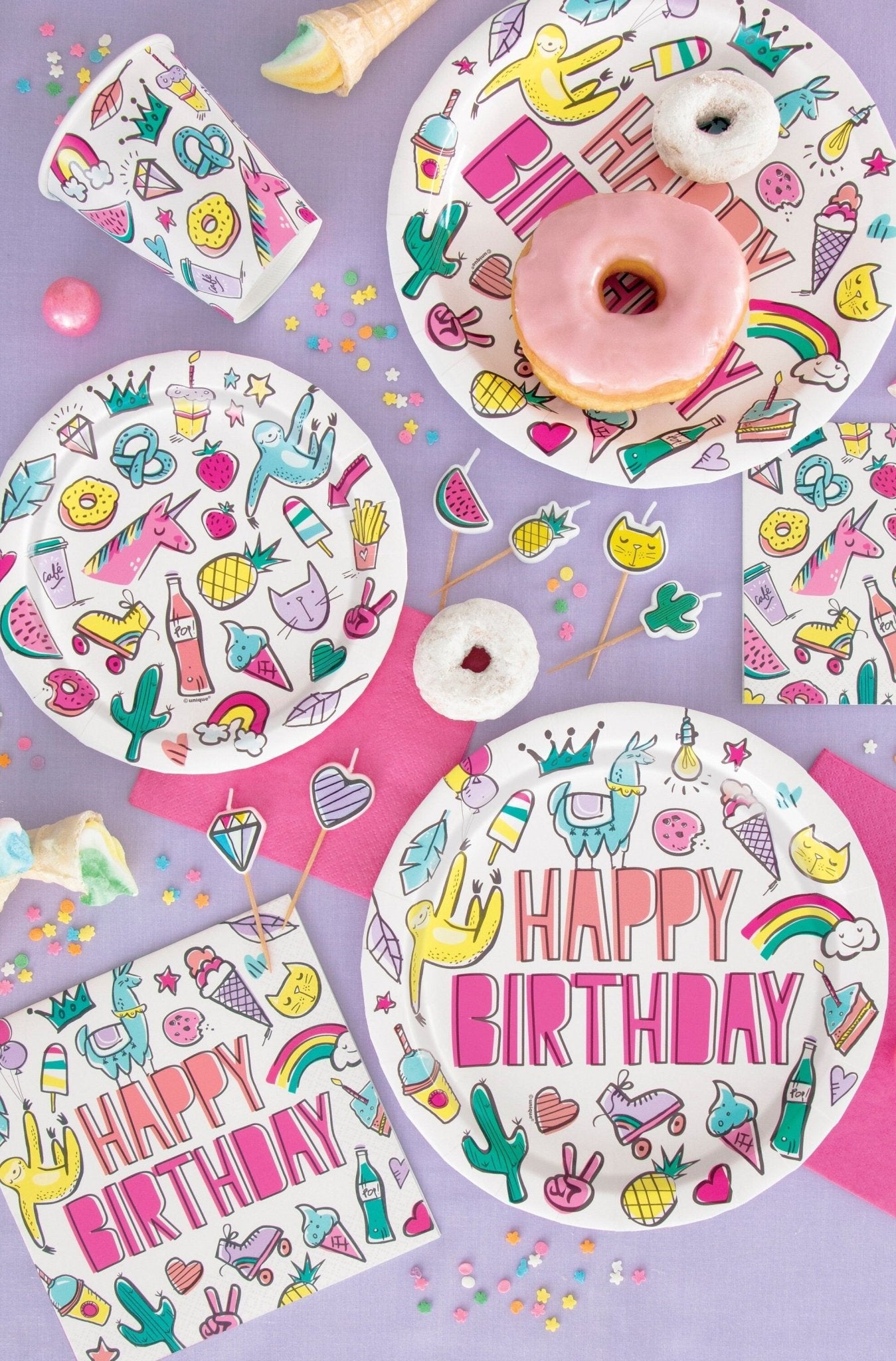 Tween Kawaii Birthday Cups - Stesha Party