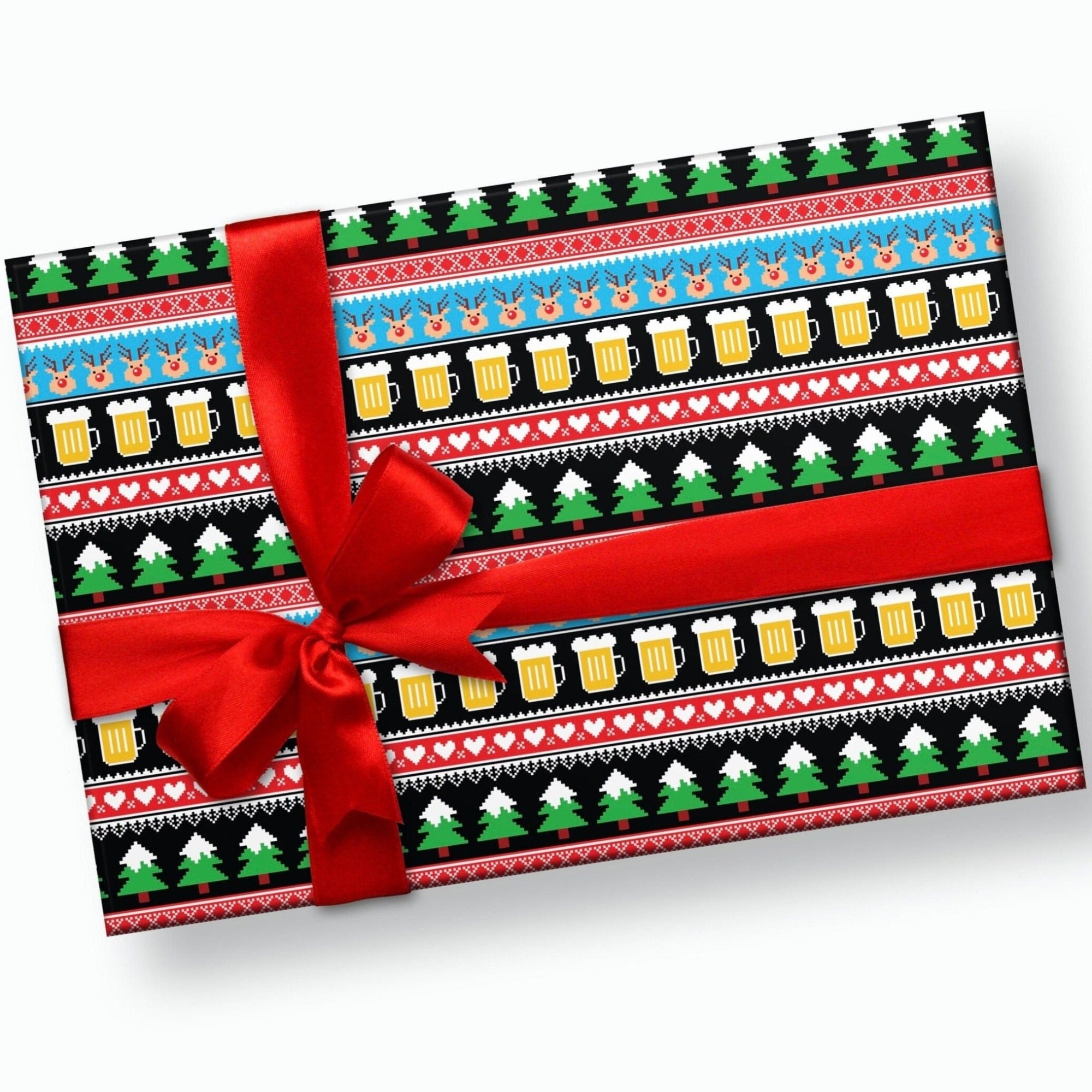 Ugly Sweater Christmas Gift Wrap - Stesha Party