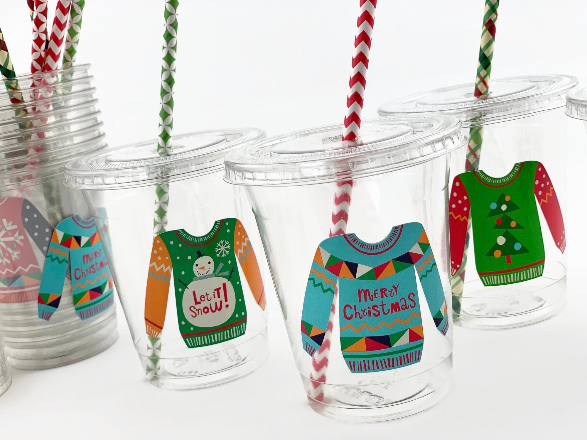 Ugly Sweater Party Cups - Stesha Party