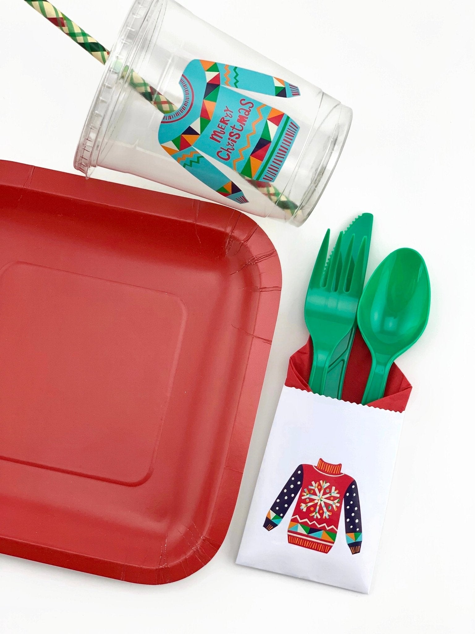 Ugly Sweater Party Cups - Stesha Party