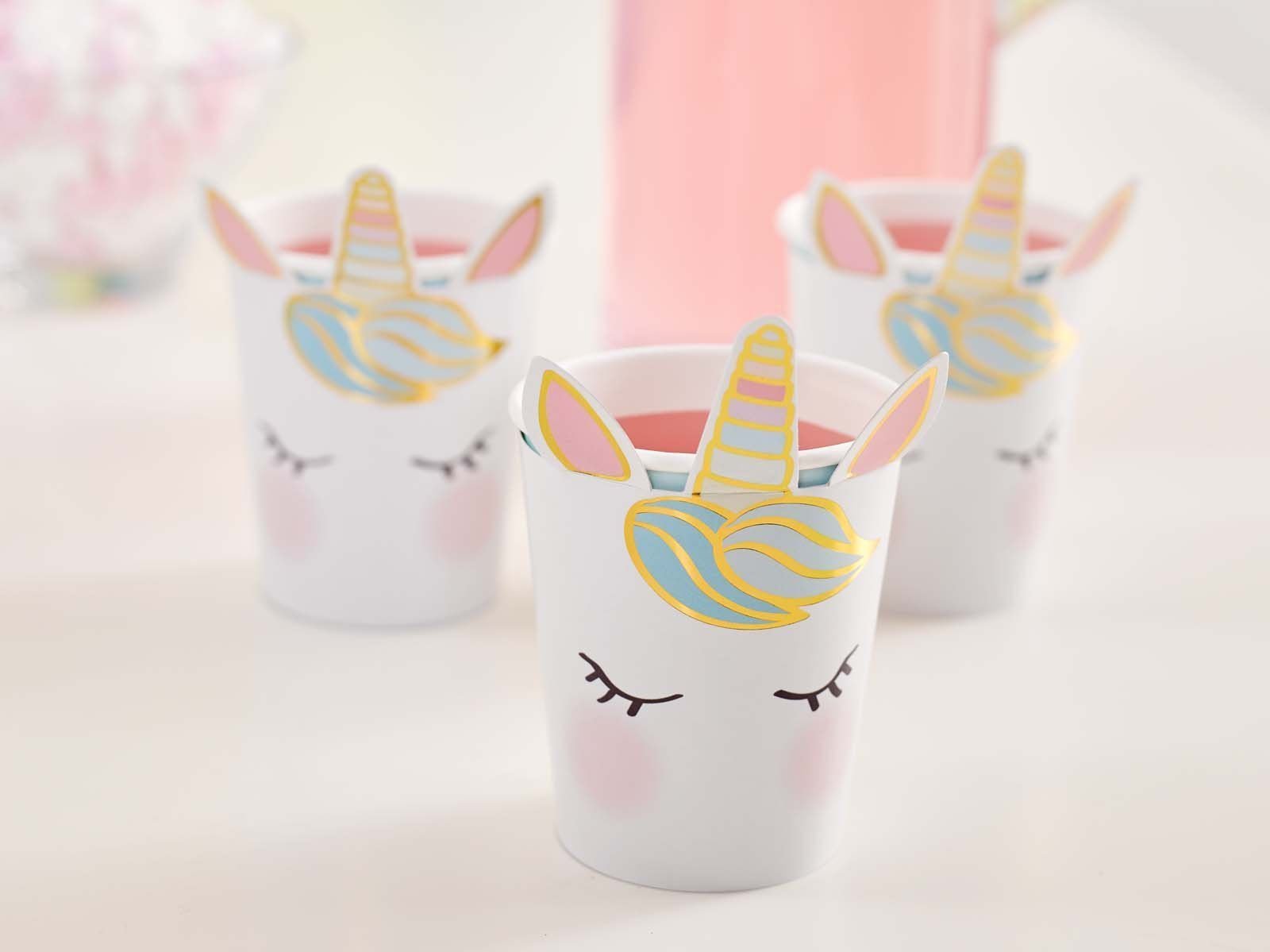 Unicorn Face Party Cups - Stesha Party