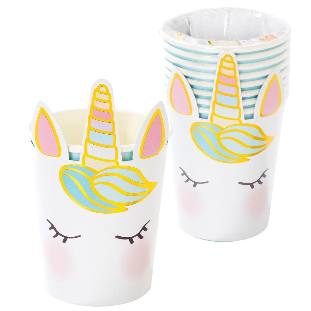 Unicorn Face Party Cups - Stesha Party