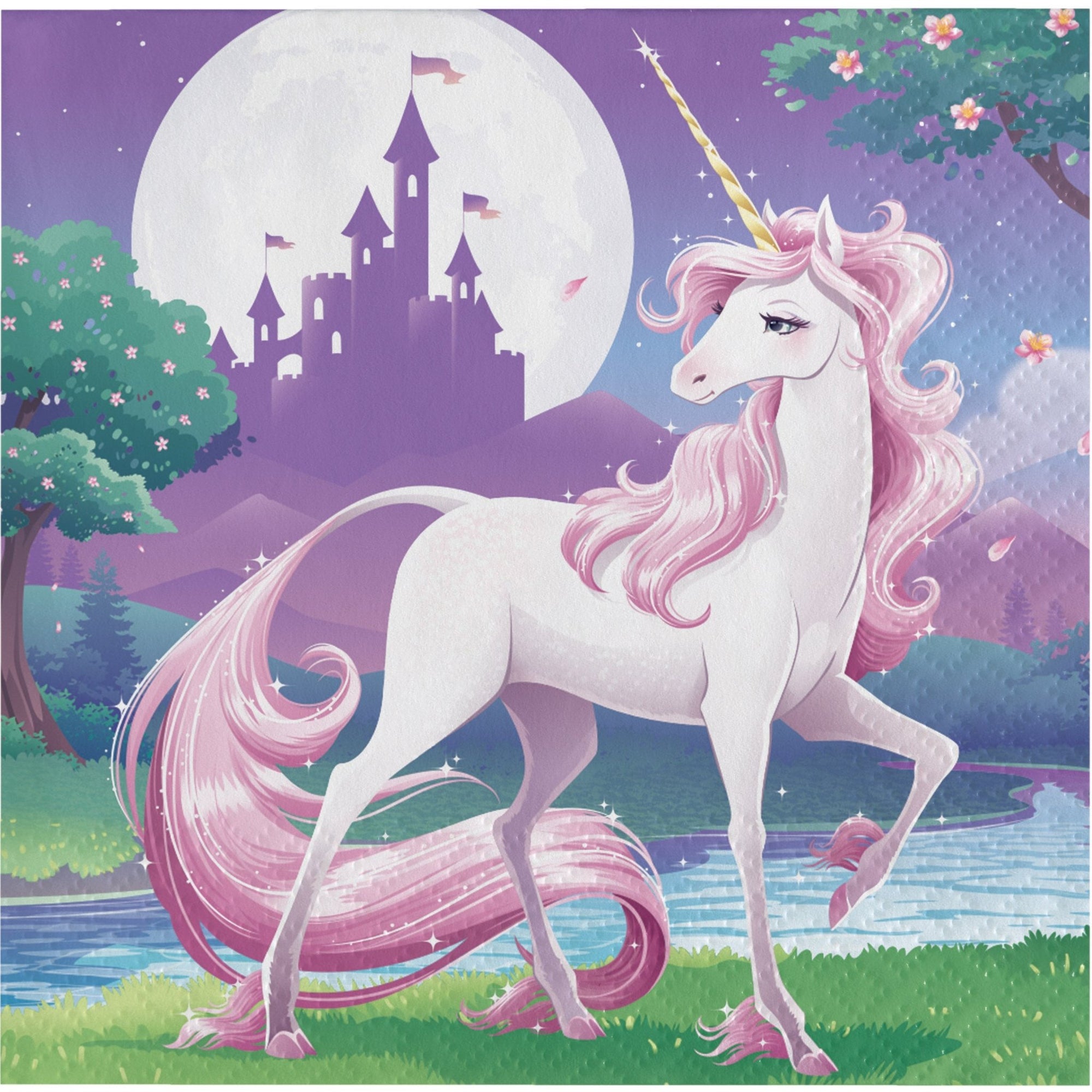 Unicorn Fairytale Party Napkins - Stesha Party