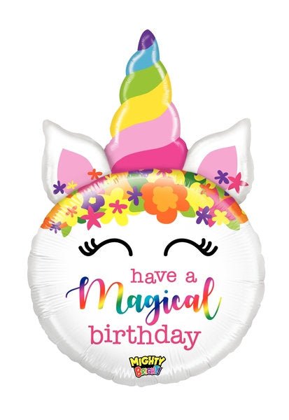 Unicorn "Have a Magical Birthday" Balloon - Stesha Party