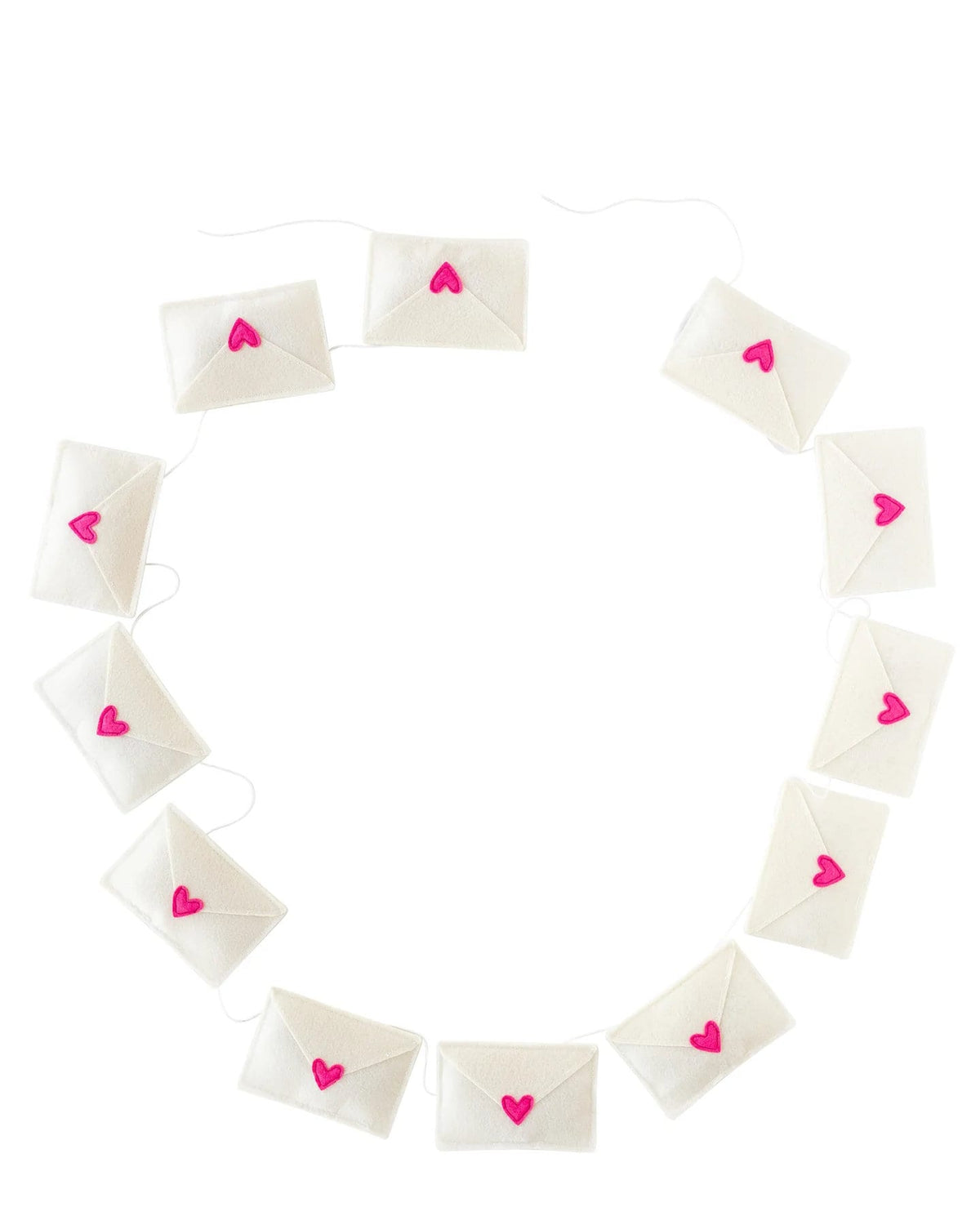 Valentine Felt Love Letter Envelope Garland 6ft - Stesha Party