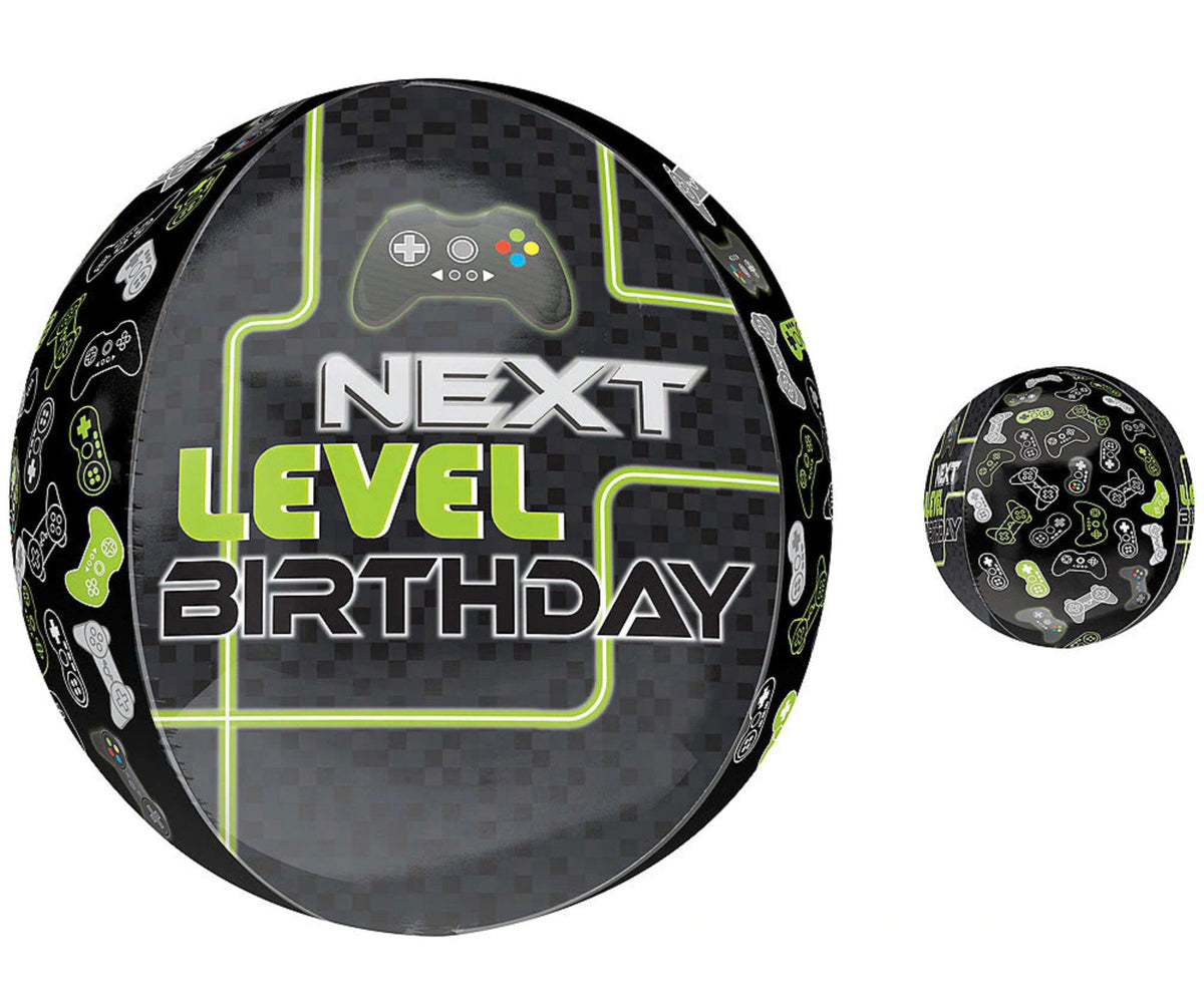 Video Game &quot;Next Level Birthday&quot; Balloon - Stesha Party