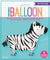 Walking Zebra Balloon - Stesha Party