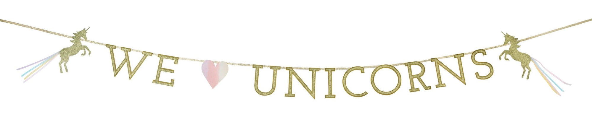 "We Love Unicorns" Banner - Stesha Party