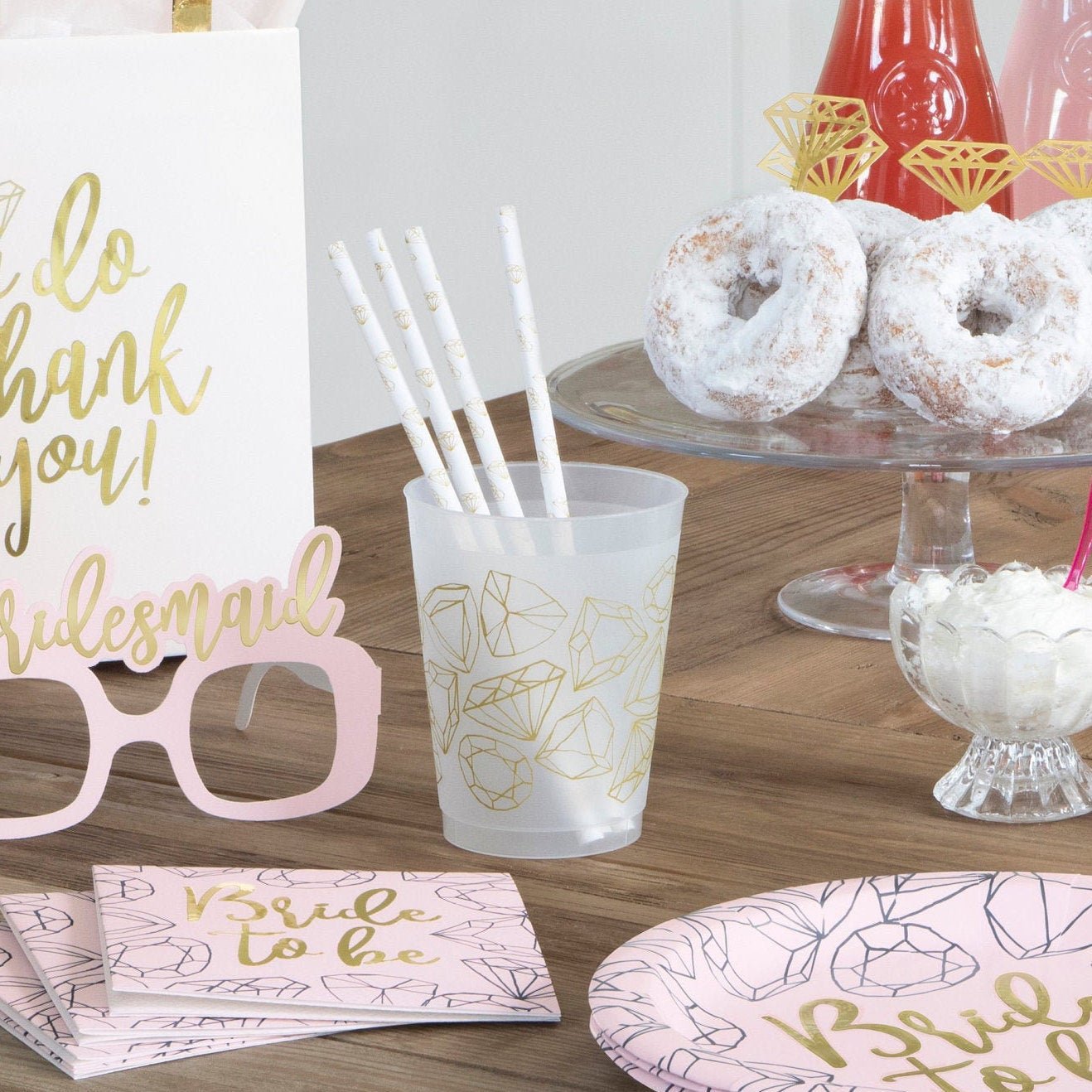 Wedding Diamond Tumblers - Stesha Party