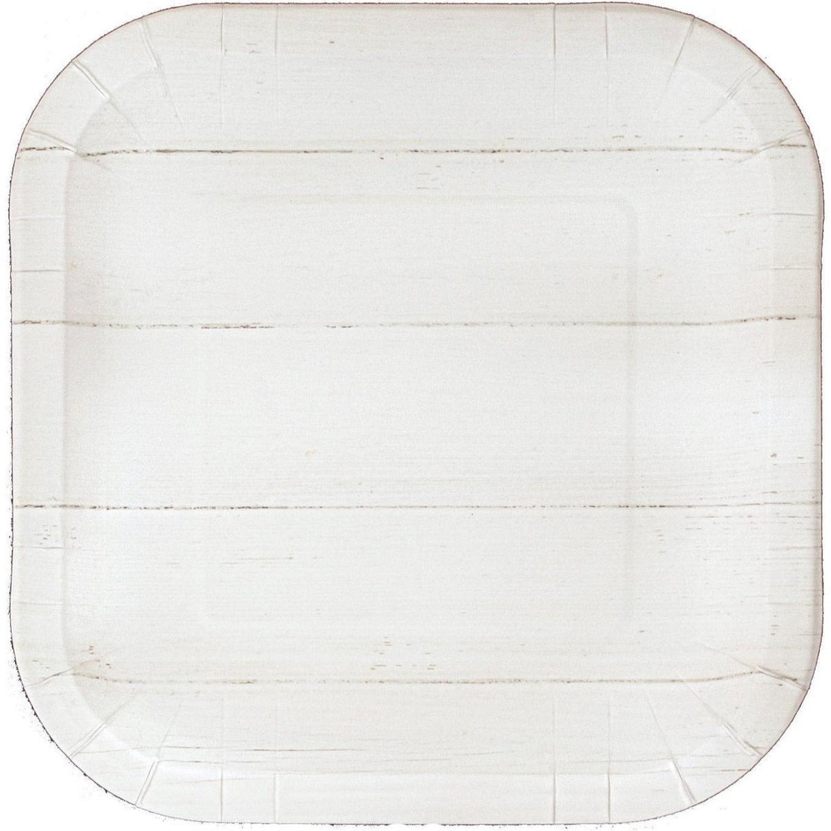 White Shiplap Party Plates - Stesha Party