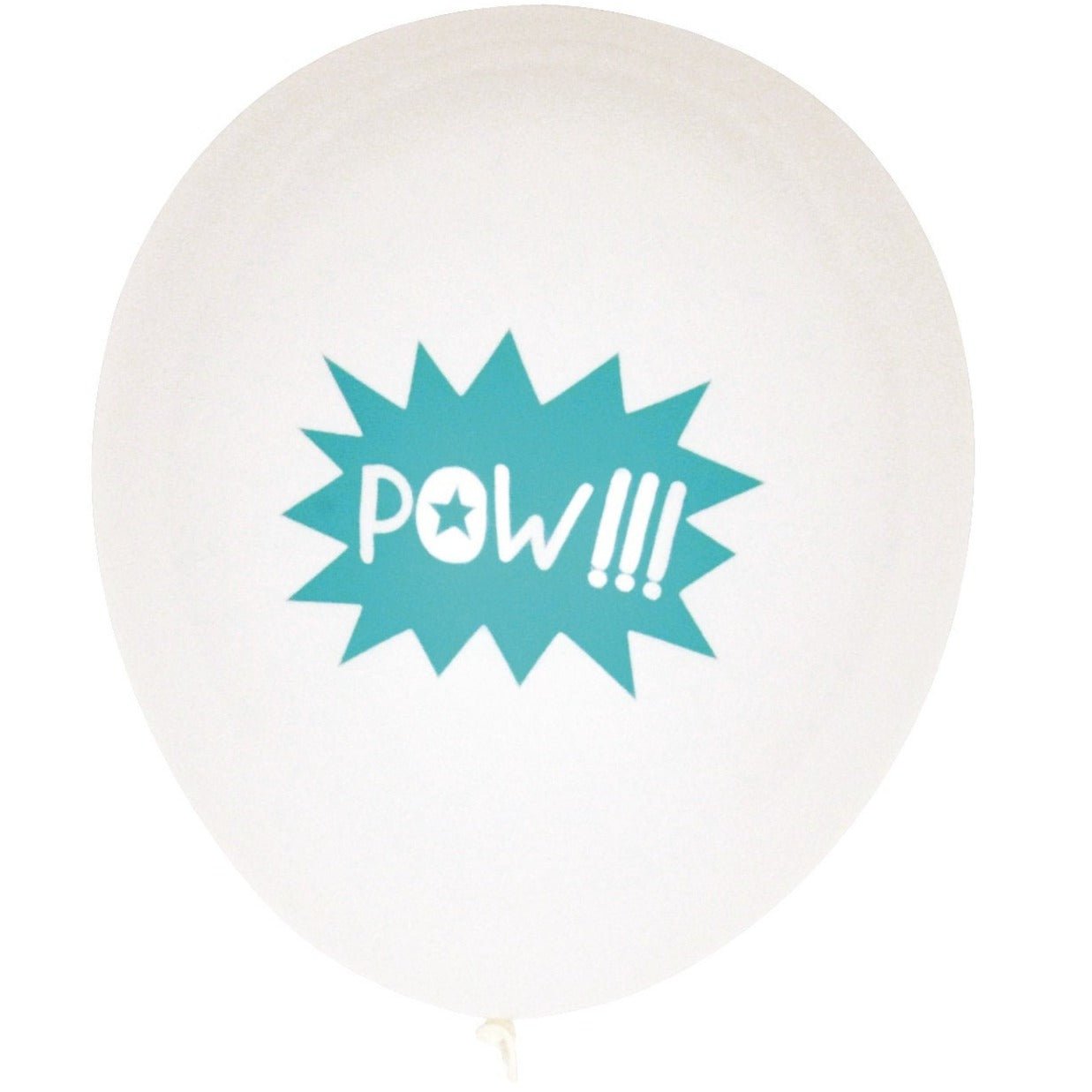 White Superhero Balloons - Stesha Party