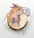 Wood Slice Buffalo Plaid Deer Ornament - Stesha Party