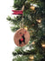 Wood Slice Buffalo Plaid Deer Ornament - Stesha Party