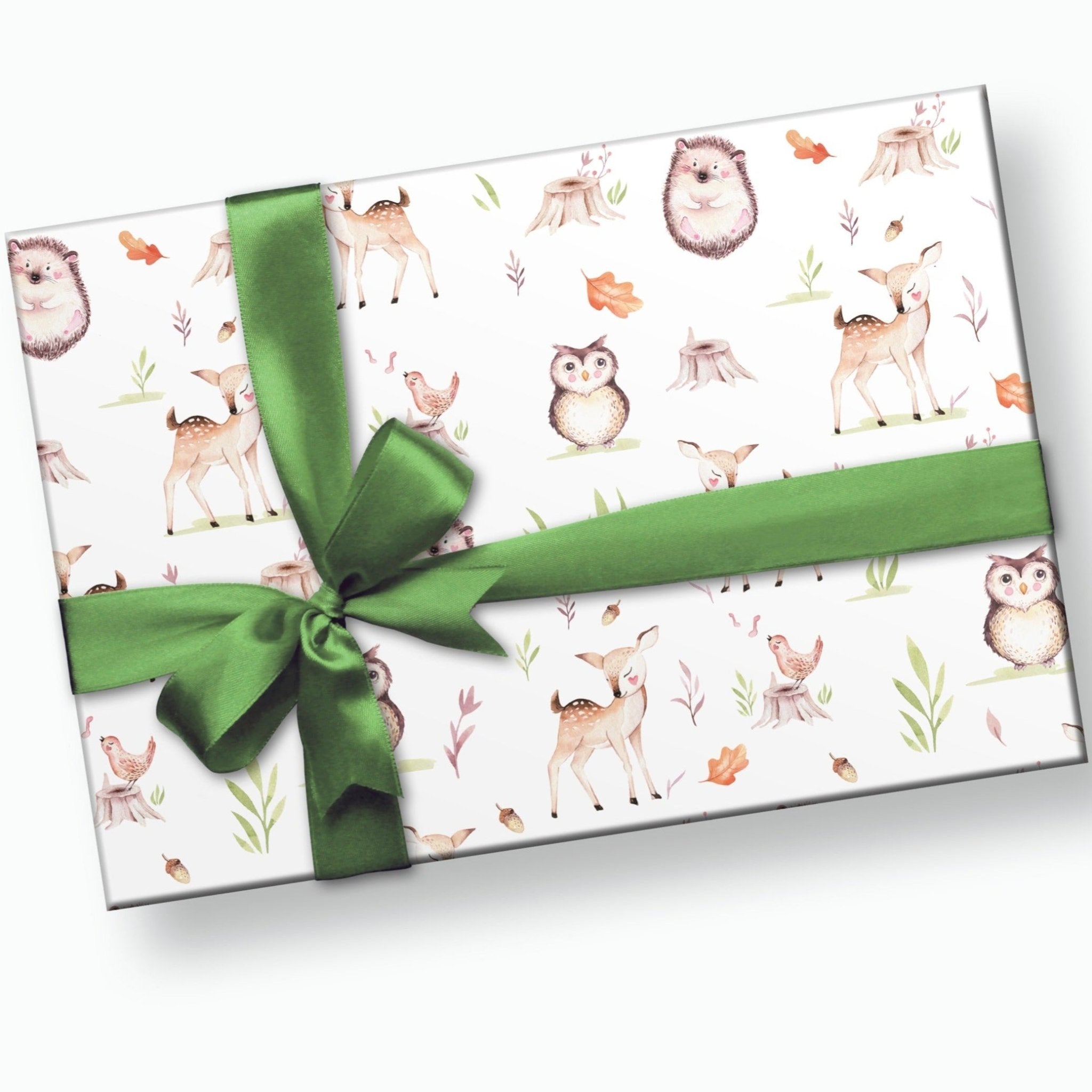Woodland Animal Gift Wrap – Paper Premise  Creative gift wrapping,  Woodland animal gifts, Pet gifts