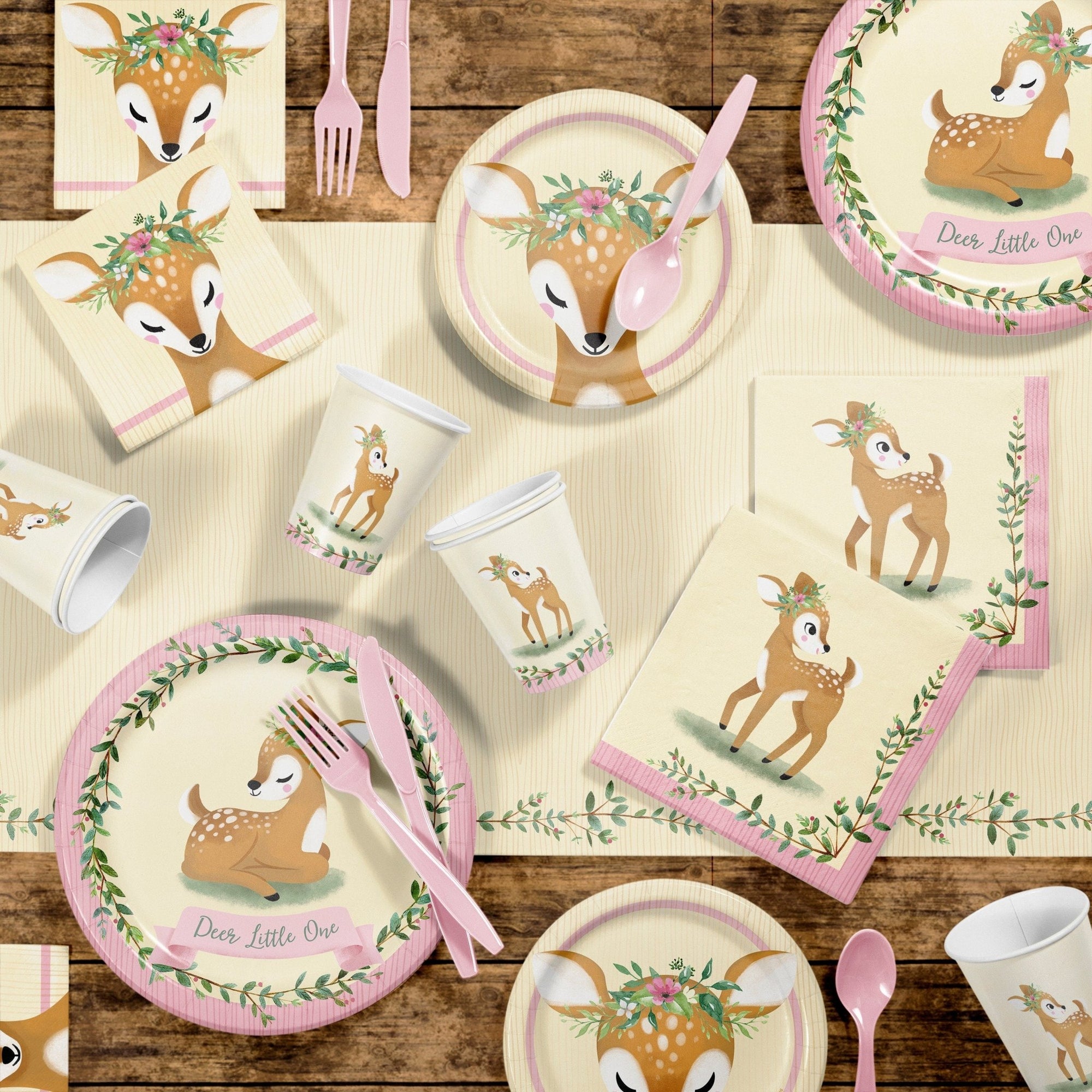 Woodland Deer Party Plates 9" - Stesha Party