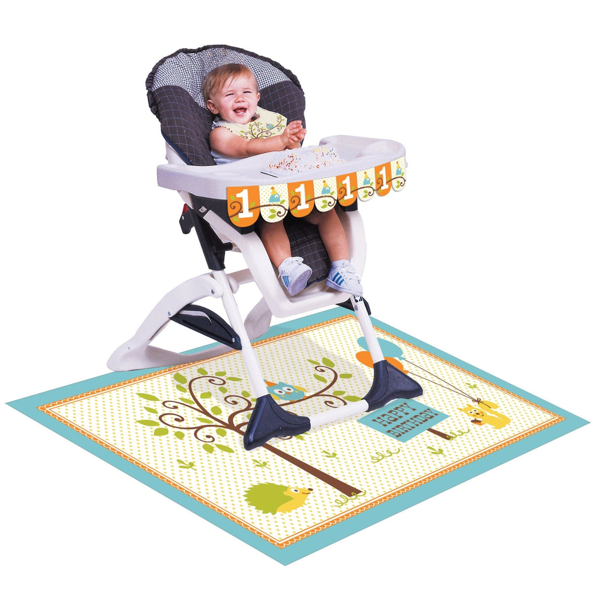 Woodland Party Boy&#39;s High Chair Kit - Stesha Party