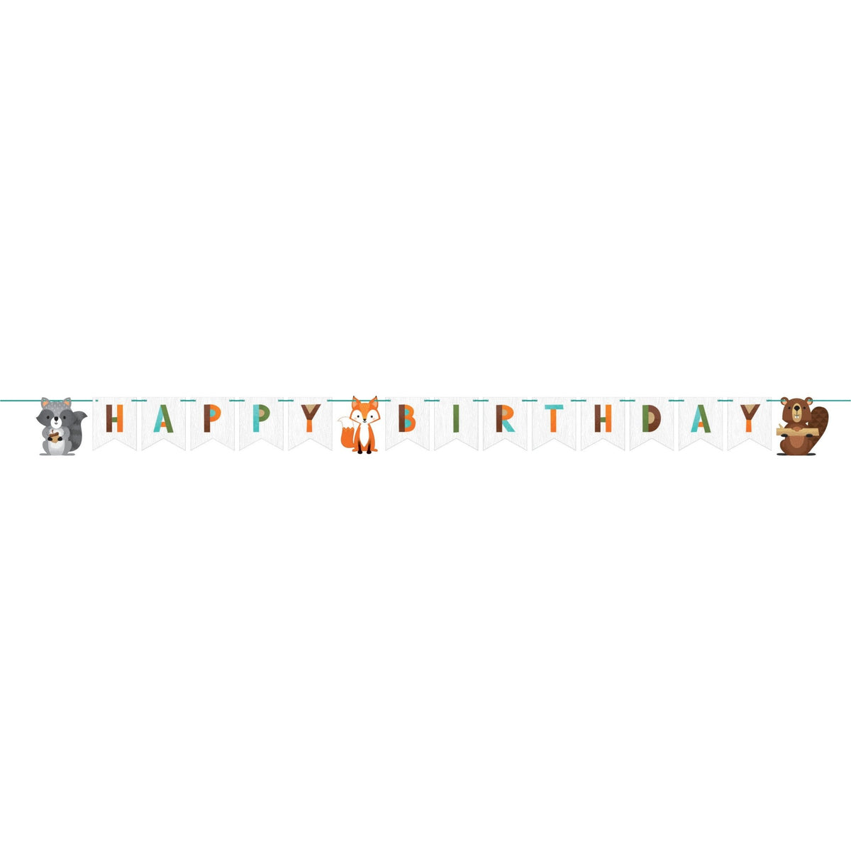 Woodland Party &quot;Happy Birthday&quot; Banner - Stesha Party