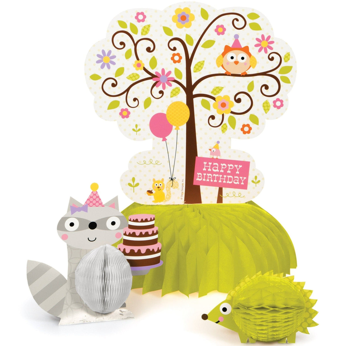 Woodland Party &quot;Happy Birthday&quot; Centerpiece - Stesha Party