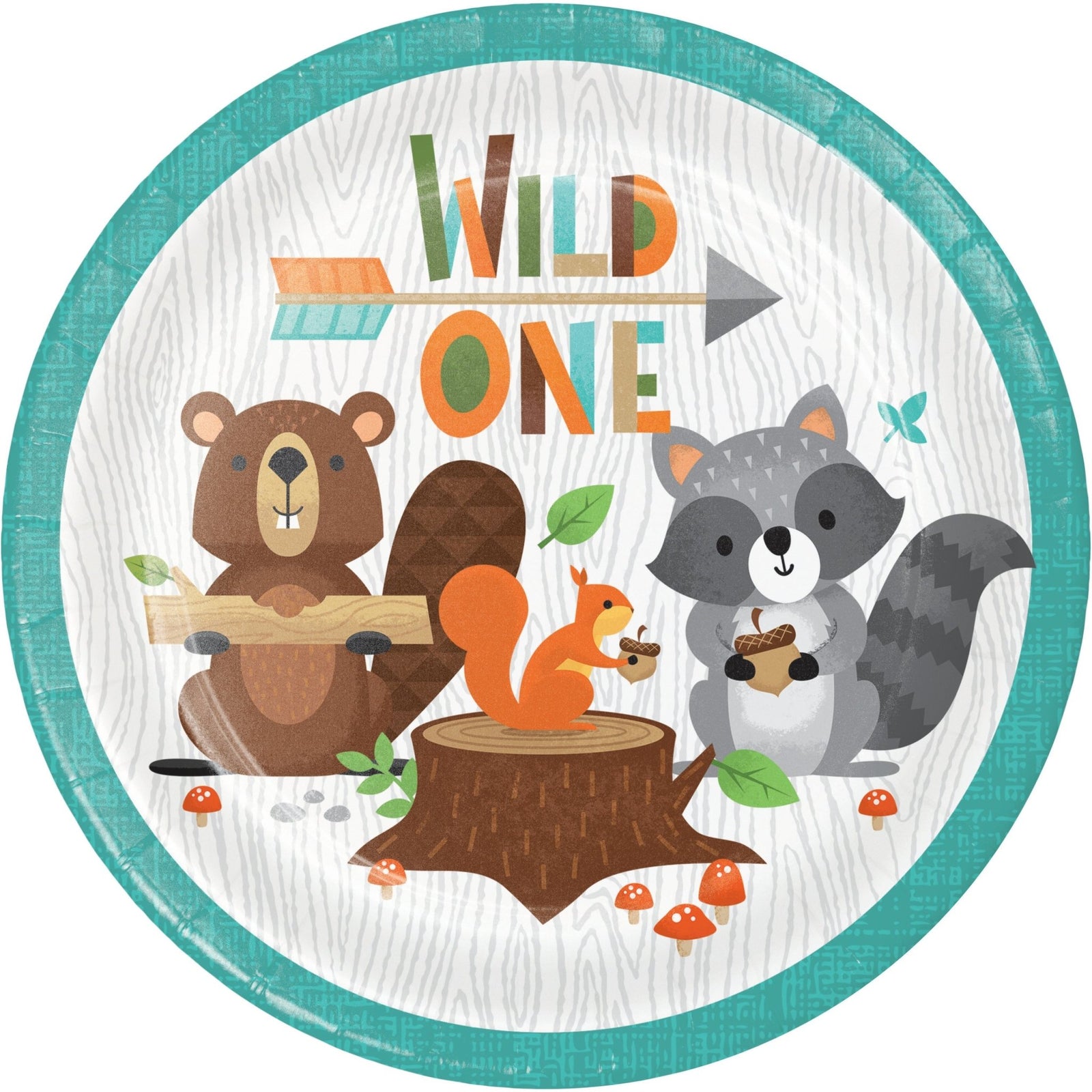 Woodland "Wild One" Plates - Stesha Party